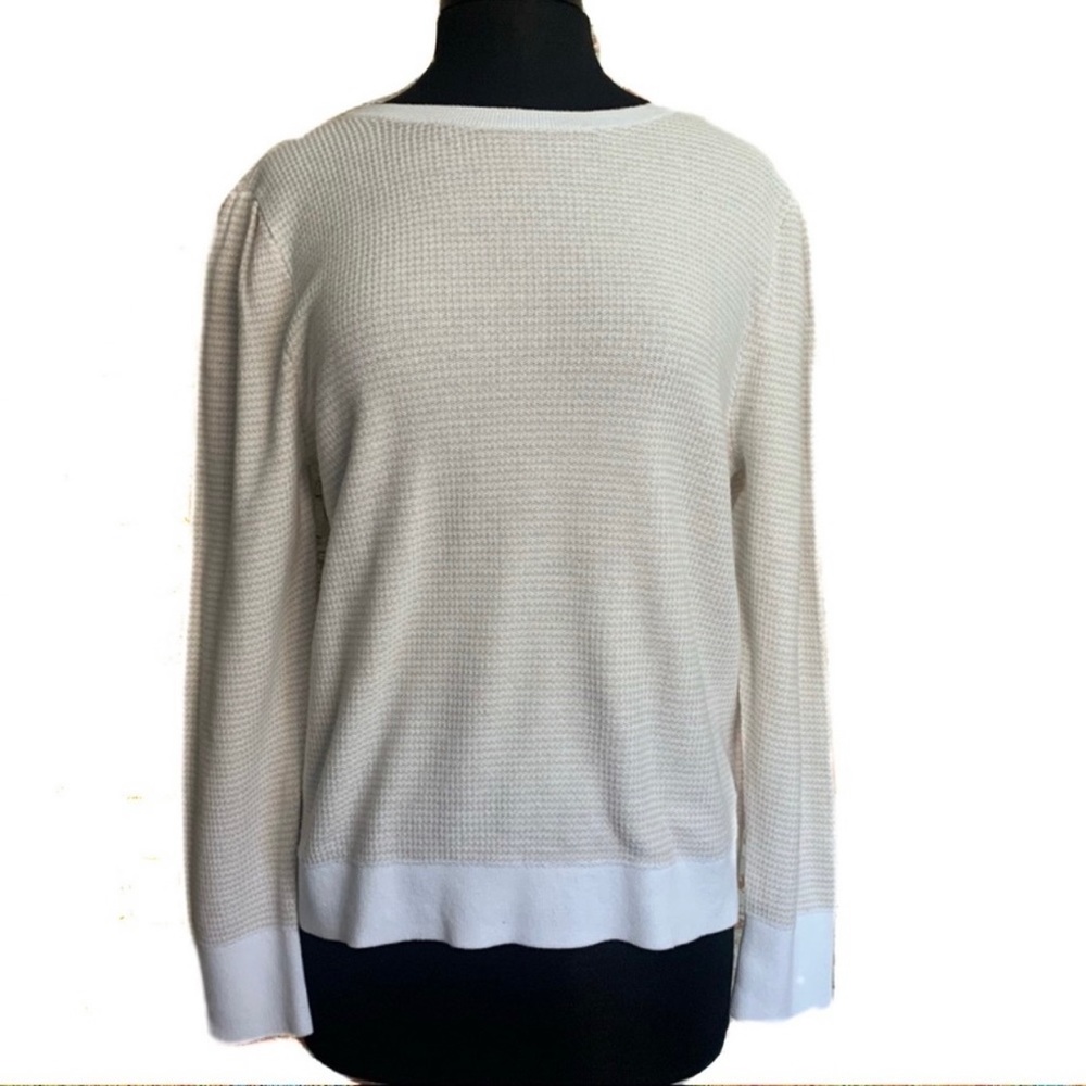 LOFT Cream Tan Sweater NWT XL Crew Neck Long Sleeve